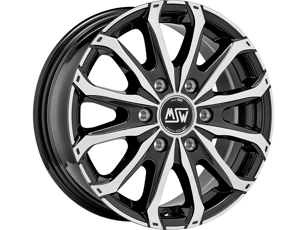 MSW 48 VAN 6 HOLES Gloss Black Full Polished