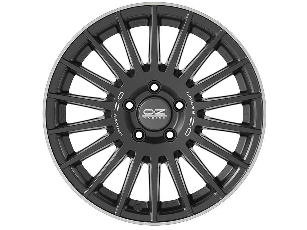 Rally Desert Matt Black Silver Lettering Diamond Lip