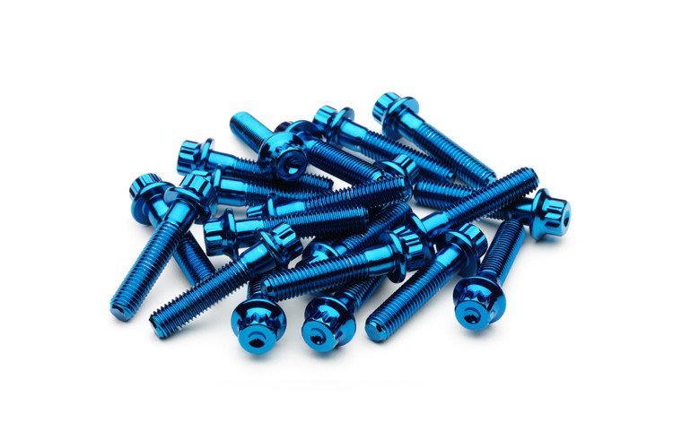 M7x32 Blau Chrom