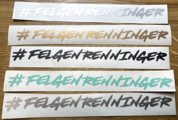 #FELGENRENNINGER - Sticker Plot 30cm